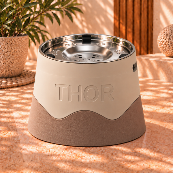 Suporte Personalizado | Texturizado + Bebedouro Inox Antiderrame