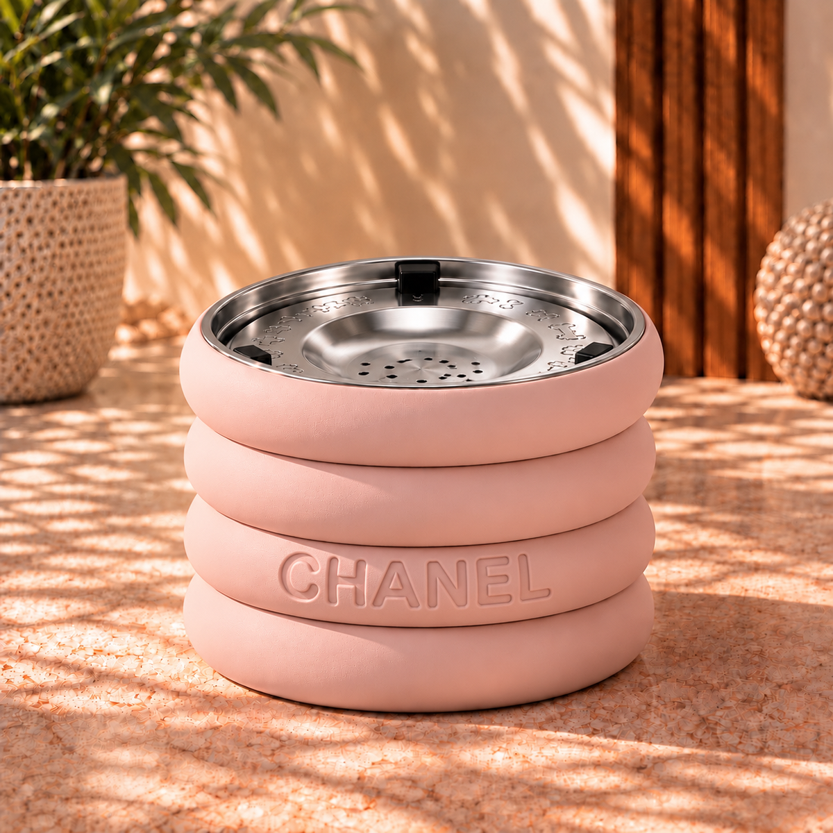 Suporte Personalizado | Rings + Bebedouro Inox Antiderrame