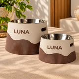 Suporte Personalizado | Canelado + Tigela Inox