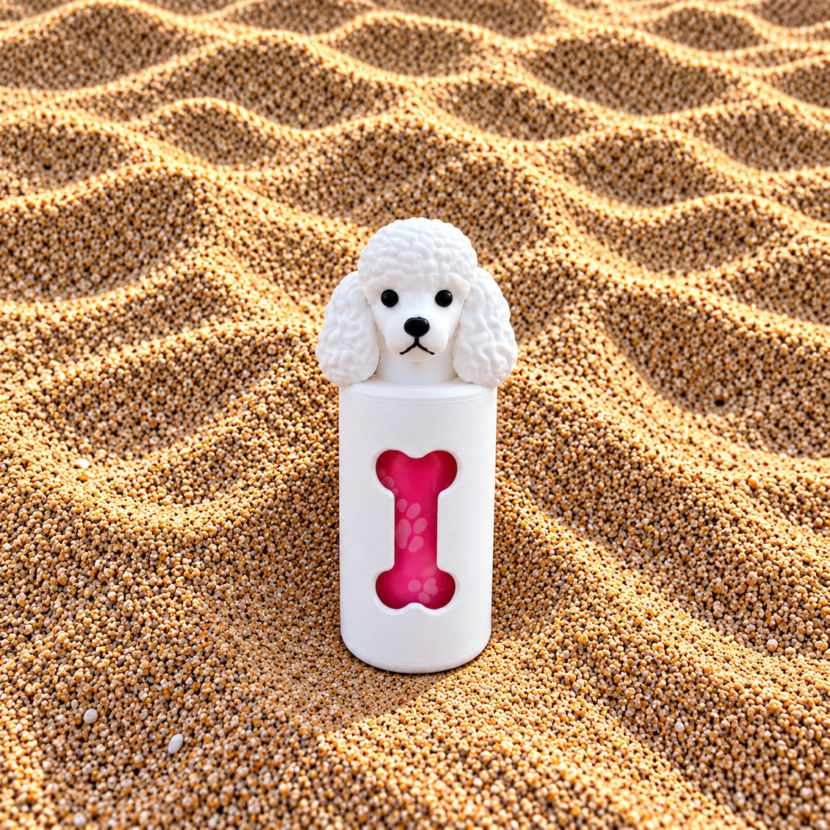 Porta-Sacos para Passeio — Poodle / Caniche Toy — Elegante