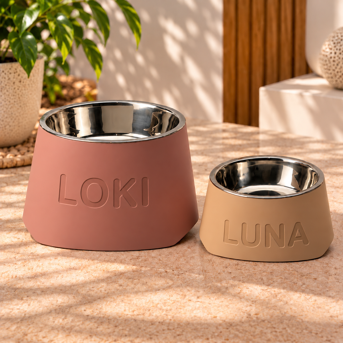 Suporte Personalizado | Inclinado + Tigela Inox