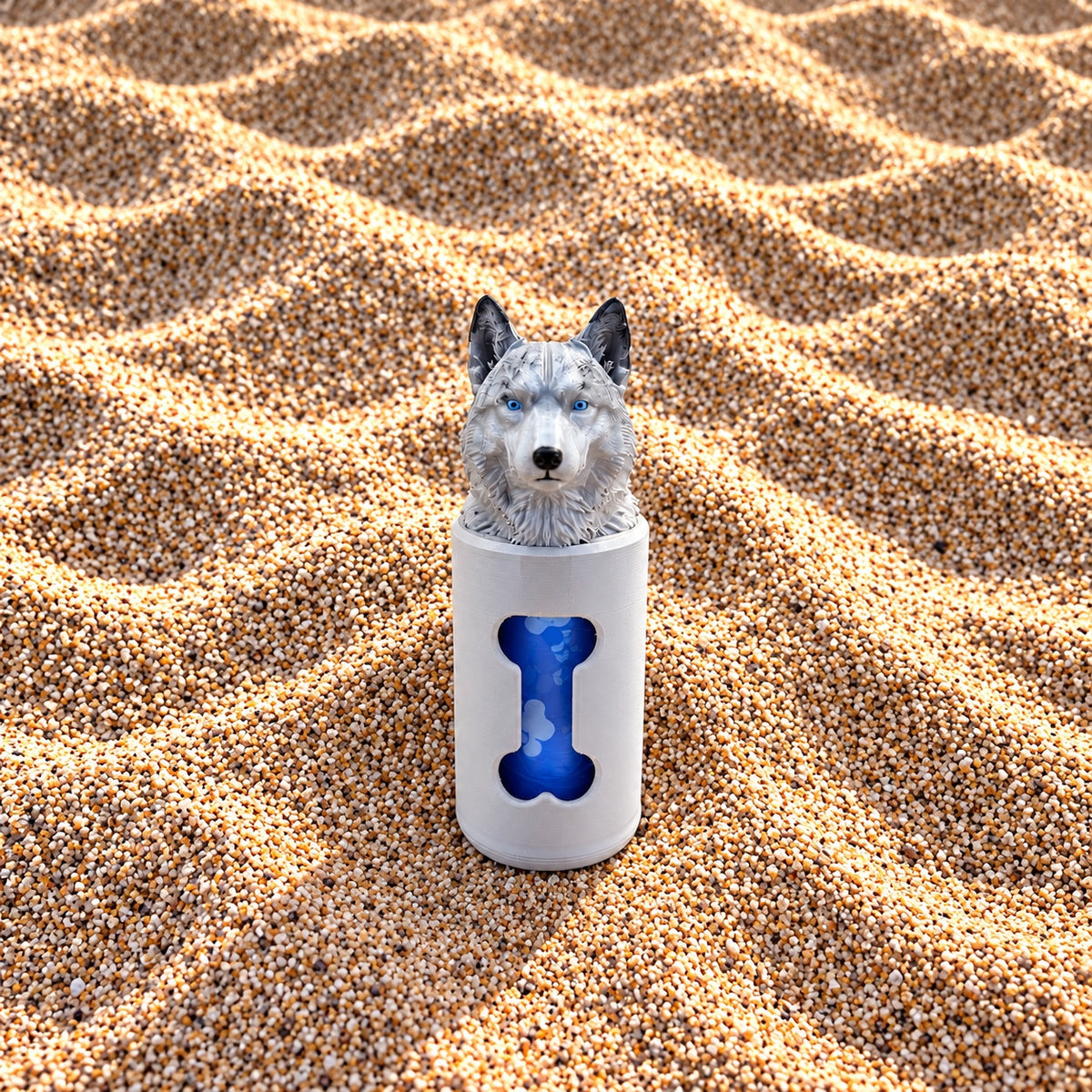 Porta-Sacos para Passeio — Husky Siberiano