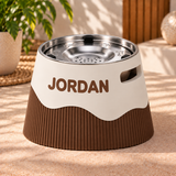 Suporte Personalizado | Canelado + Bebedouro Inox Antiderrame