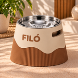 Suporte Personalizado | Canelado + Bebedouro Inox Antiderrame