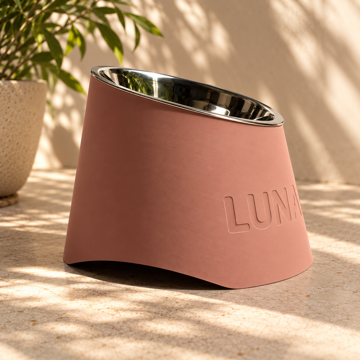 Suporte Personalizado | Inclinado + Tigela Inox