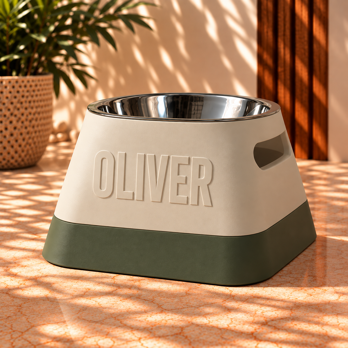 Suporte Personalizado | Cube + Tigela Inox